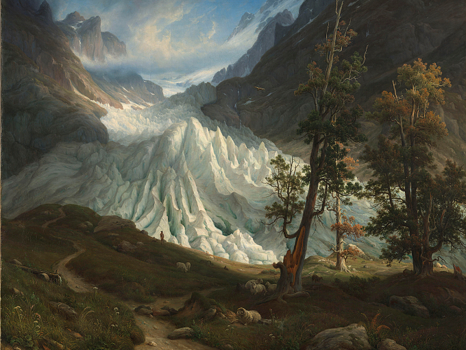 Back at the Royal Palace: Thomas Fearnley’s “Grindelwaldgletscheren” (“The Grindelwald Glacier”). Photo: National Museum